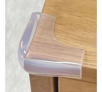 Corner Protectors Transparent Food Grade Silicone Baby Protection Soft Pre-Tapp Adhesive For Child Safety Cupboards Countertops Furniture (20.5 X 1.8 Cm