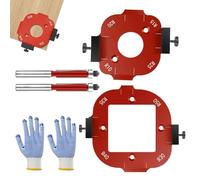 Corner Radius Routing Templates - 2X Arc Angle Positioning Templates, Aluminum Alloy Jig, Routing Guide Set, Arc Cutting Auxiliary Tool for Clamping Positioning