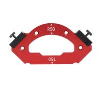 Corner Router Template R50 T50, Aluminum Alloy Corner Jig for Woodworking, Multi Functional Round Corner Radius Template with Positioning Blocks for Inner Outer Beveled Corners on