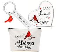 CORNER RUNNER Cardinal Bird Gifts - Trousse de maquillage cardinal rouge, cadeau de deuil, cadeau funéraire pour femmes et amis, multicolore, Cardinal