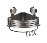 Corner Shower Racks, Suction Cup Storage Rack, Triangle Shower Shelf, Removable Organizer Basket, Rustproof Corner Shelf, Large Capacity Bathroom Shelf, Suction Cup Bathroom Organizer for Bathroom