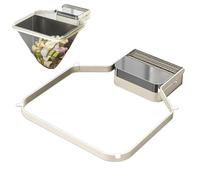 Corner Sink Strainer, Suction Cup Basket, Strainers for Waste Disposal Scrap Kitchen Strainer with Mesh Filter, Durable Food Catcher, Garbage Collection Basket, Strainers for Waste Disposal Scrap