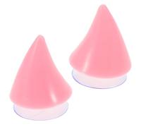 Cornes de Casque Décoratives Réutilisables Rose, Plastique, Ventouse | Forme Corne de Taureau, Fixation avec Ventouse, Compatible Moto et Scooter Électrique, Accessoire Réutilisable