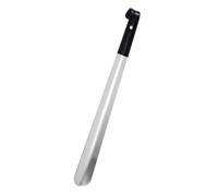 Cornes de chaussures en métal à manche Long 42cm, chausse-pied for femme enceinte et personne âgée, cuillère for la maison, ne se penche pas sur le port spatule, 1 pièces pour Hommes, Femmes(Black)