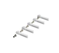 Cornes De Commande D'avion RC 20x11mm + 1,2x21mm Chape + Connecteur De Tige De Poussée Butée De Liaison 1,3mm + 1,2x180mm Tiges De Poussée En Acier De Style Z Pièces(100pcs D2xL29mm)