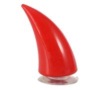 Cornes de Diable pour Casque, Akozon Caoutchouc Diable Démon Corne Diable de Casque de Moto Avec Ventouse(rouge)