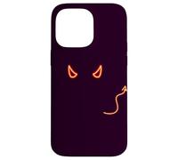 Cornes et Queue de Diable Lumineuses, Design Minimaliste Coque pour iPhone 14 Pro Max