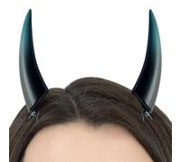 Cornes frontales fantômes - Costume de diable pour femme - Coiffe de vampire démon pour Halloween, cosplay, épingle à cheveux gothique effrayante