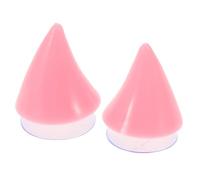 Cornes pour Casque de Moto Rose en Plastique, Fête Halloween, Ventouse | Forme Corne de Taureau, Fixation à Ventouse, Compatible Casque Électrique