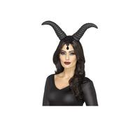 Cornes Reine Démoniaque Femme Halloween Taille Unique Noir