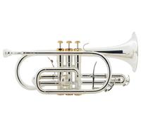 Cornet à Pistons de Trompette Argenté Sib Pavillon en Laiton Doré inc Embouchure