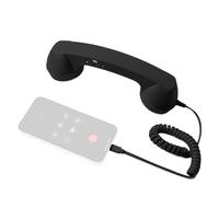Cornet avec câble pour téléphone portable - Électronique classique rétro avec microphone type C - ancien récepteur téléphonique, pour bureau, voyage, maison, cuisine, salle de bain, lit, bureau, salon