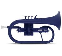 Cornet Bugle à Pistons Perinet Trompette Plastique Sib Bleu Mat Embouchure Étui
