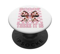 Cornet de crème glacée Fille Maman Rose Coquette Bow Scoop There It is PopSockets PopGrip Adhésif
