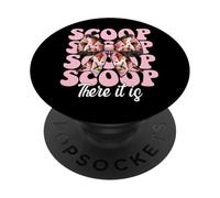 Cornet de crème glacée Fille Maman Rose Coquette Bow Scoop There It is PopSockets PopGrip Adhésif