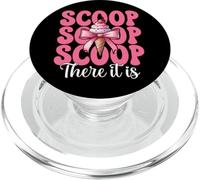 Cornet de crème glacée Scoop There It is Girl Mom Pink Coquette Nœud PopSockets PopGrip pour MagSafe