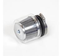 Cornet Filtre À Air Chromé D57mm Avec Protection Neuf Pour Moto Quad Scooter 50 Cross