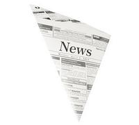 Cornet 'Newsprint', 270 x 190 x 190 mm