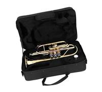 Cornet Plaqué Or En Clé De Si Bémol Instrument En Laiton Professionnel Avec Étui Et Accessoires De Nettoyage Trompette Débutant