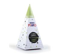 Cornet surprise vert fimo renard 17 x 7 cm kit magnets