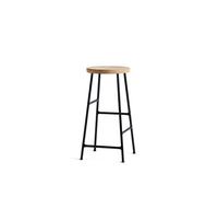Cornet Tabouret de Bar H65 Noir/Chêne Huilé