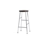 HAY Tabouret de bar Cornet 75 cm Smoked oiled oak-chrome