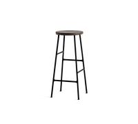 Cornet Tabouret de Bar H75 Noir/Chêne Fumé