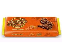 Cornetti Croccanti Gaufrettes Fourrées au Beurre de Cacahuète, Pack de 3 Paquets de 100g