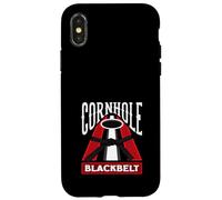 Cornhole Blackbelt Cornhole Lover Maîtrise Fun Coque pour iPhone X/XS
