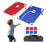 Cornhole Board Set - 58 x 51 x 11,3 cm Panneau Pliant, ABS avec 6 Sacs de Prières 900g - Jeu Double Lancer pour pour Une Utilisation en Plein Air Jardin Pelouse Et Réunions de Famille