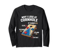 Cornhole C'est drôle de Savoir Pourquoi Je perds à Cornhole Manche Longue