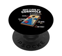 Cornhole C'est drôle de Savoir Pourquoi Je perds à Cornhole PopSockets PopGrip Adhésif
