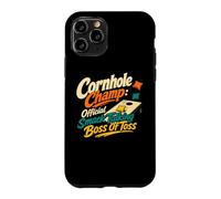 Cornhole Champ Boss of Toss Yard Jeu Humour Coque pour iPhone 11 Pro