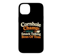 Cornhole Champ Boss of Toss Yard Jeu Humour Coque pour iPhone 14 Plus