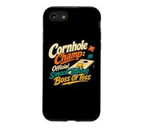 Cornhole Champ Boss of Toss Yard Jeu Humour Coque pour iPhone SE (2020) / 7/8