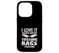 Cornhole Lover, J'adore Quand Nous lançons des Sacs Ensemble Coque pour iPhone 14 Pro