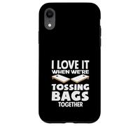 Cornhole Lover, J'adore Quand Nous lançons des Sacs Ensemble Coque pour iPhone XR
