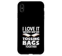 Cornhole Lover, J'adore Quand Nous lançons des Sacs Ensemble Coque pour iPhone XS Max