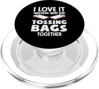 Cornhole Lover, J'adore Quand Nous lançons des Sacs Ensemble PopSockets PopGrip pour MagSafe