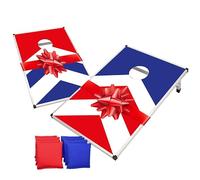 Cornhole Officiel en Aluminium - 90×60 cm - Plateaux Légers & Résistants + 8 Sacs - Set Complet avec Housse de Transport - Jeu Extérieur Enfant Adulte pour Jardin, Plage - Original Corner