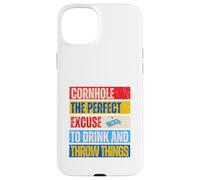 Cornhole Perfect Excuse Pouf poire amusant Coque pour iPhone 15 Plus