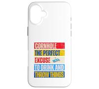 Cornhole Perfect Excuse Pouf poire amusant Coque pour iPhone 16 Plus