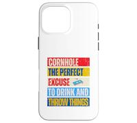 Cornhole Perfect Excuse Pouf poire amusant Coque pour iPhone 16 Pro Max