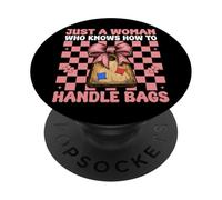 Cornhole Player est Juste Une Femme Qui Sait Comment Manipuler Les Sacs PopSockets PopGrip Adhésif