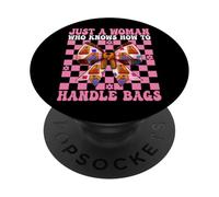 Cornhole Player est Juste Une Femme Qui Sait Comment Manipuler Les Sacs PopSockets PopGrip Adhésif