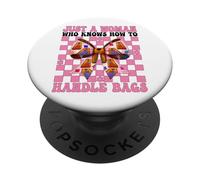 Cornhole Player est Juste Une Femme Qui Sait Comment Manipuler Les Sacs PopSockets PopGrip Adhésif