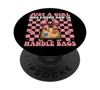 Cornhole Player est Juste Une Fille Qui Sait Comment Manipuler Les Sacs PopSockets PopGrip Adhésif