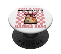 Cornhole Player est Juste Une Fille Qui Sait Comment Manipuler Les Sacs PopSockets PopGrip Adhésif