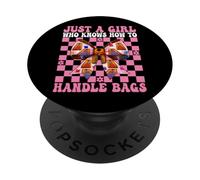 Cornhole Player est Juste Une Fille Qui Sait Comment Manipuler Les Sacs PopSockets PopGrip Adhésif