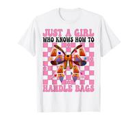 Cornhole Player est Juste Une Fille Qui Sait Comment Manipuler Les Sacs T-Shirt